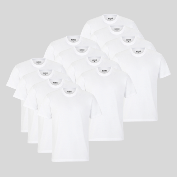 Weiße T-Shirts 12er-Set