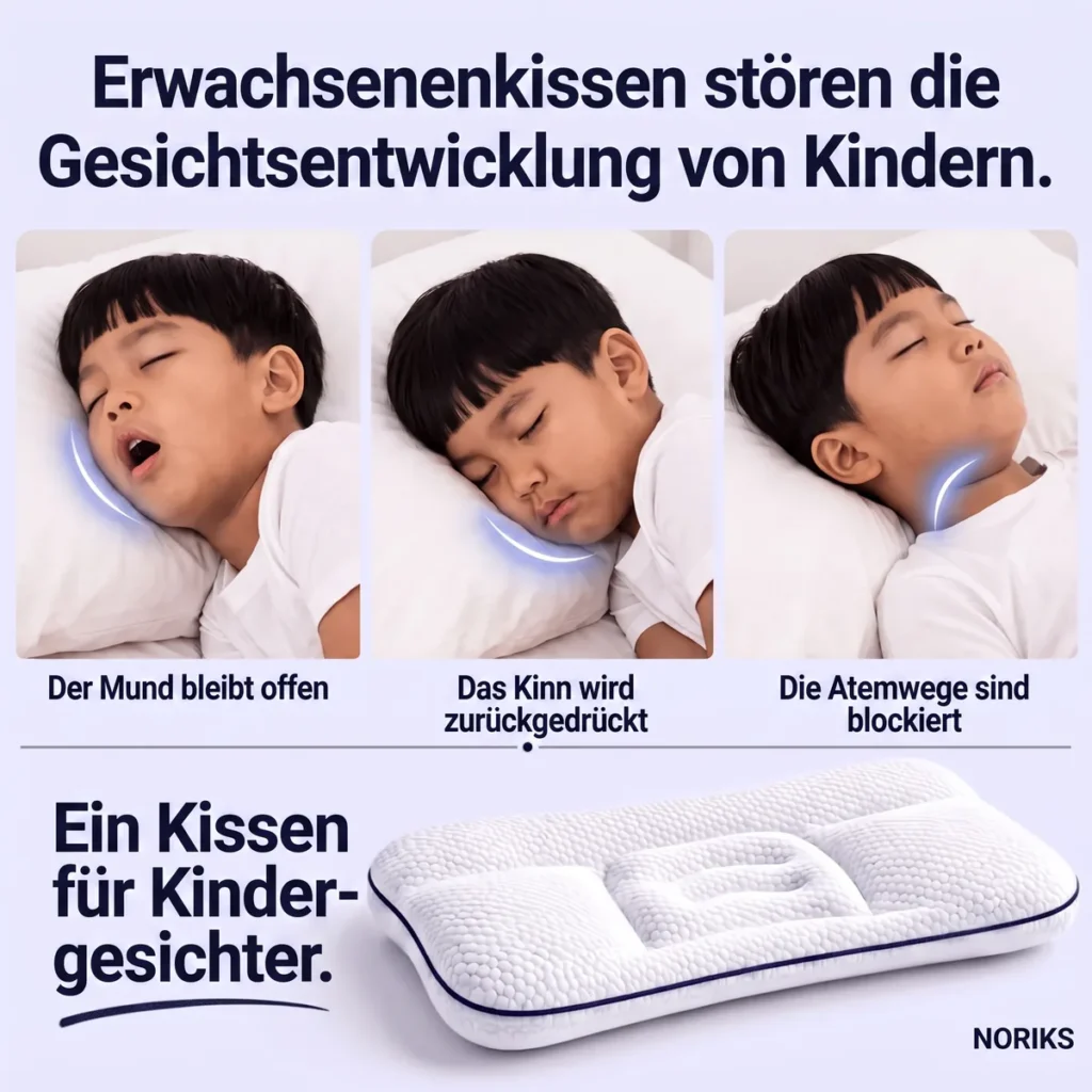 NORIKS KidsNest | Orthopädisches Kissen für eine gesunde Haltung von Kindern
