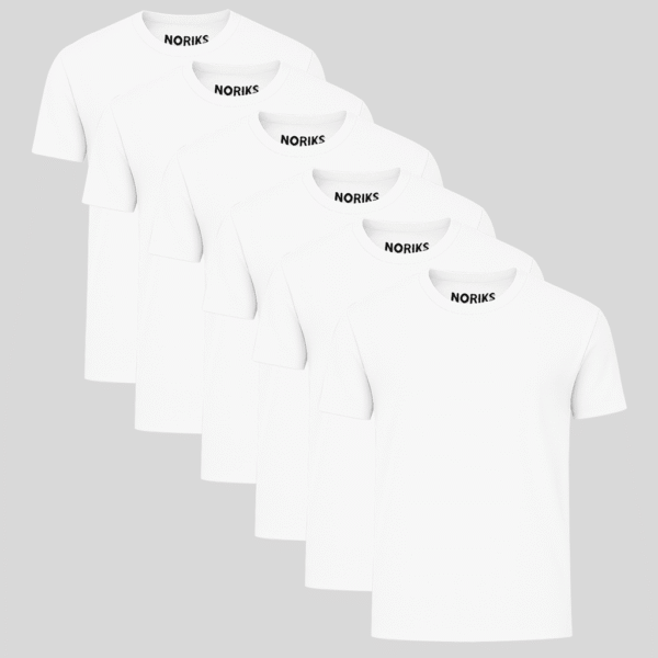 6-Paket Bijelih Majica
