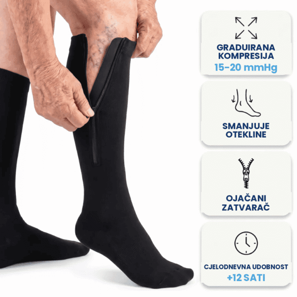 Noriks | Kompresijske čarape sa zatvaračem