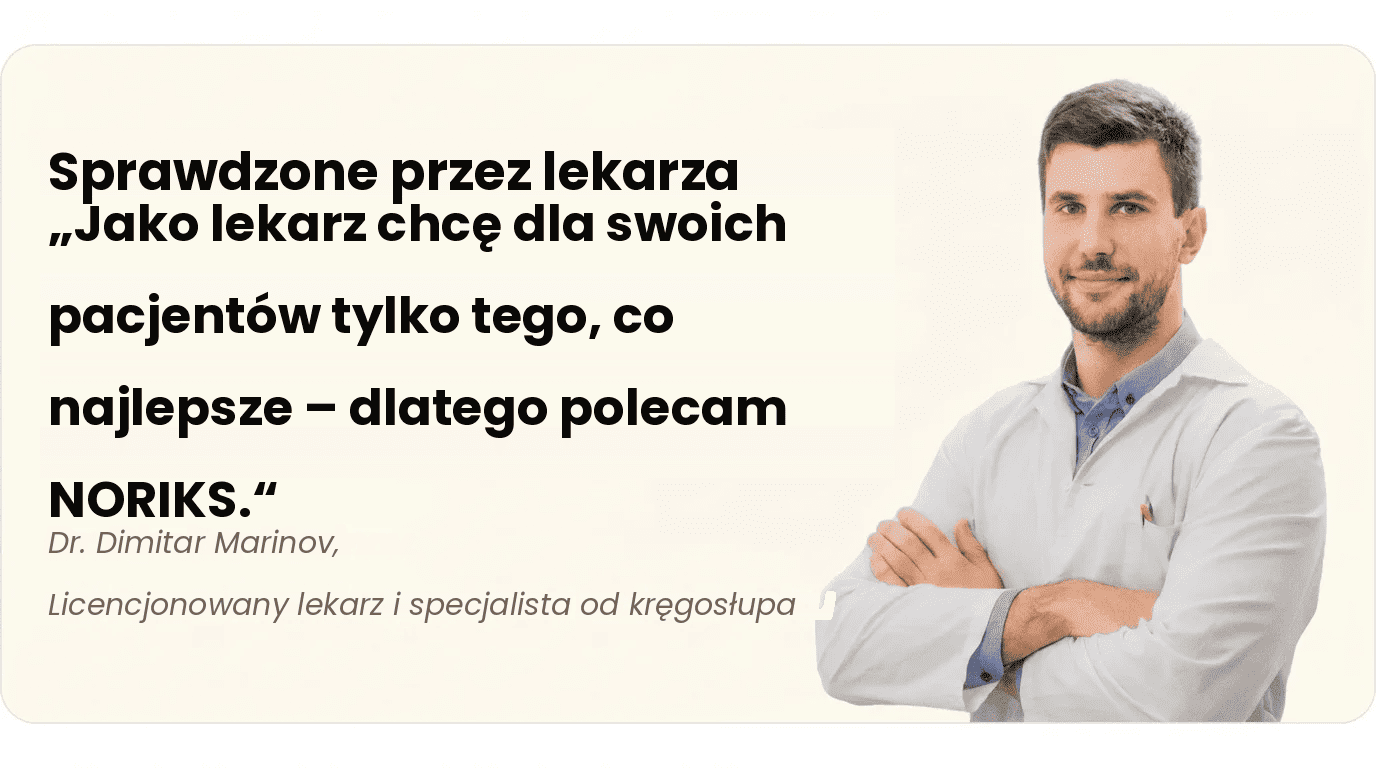 Sprawdzone przez lekarza — pas ortopedyczny NORIKS