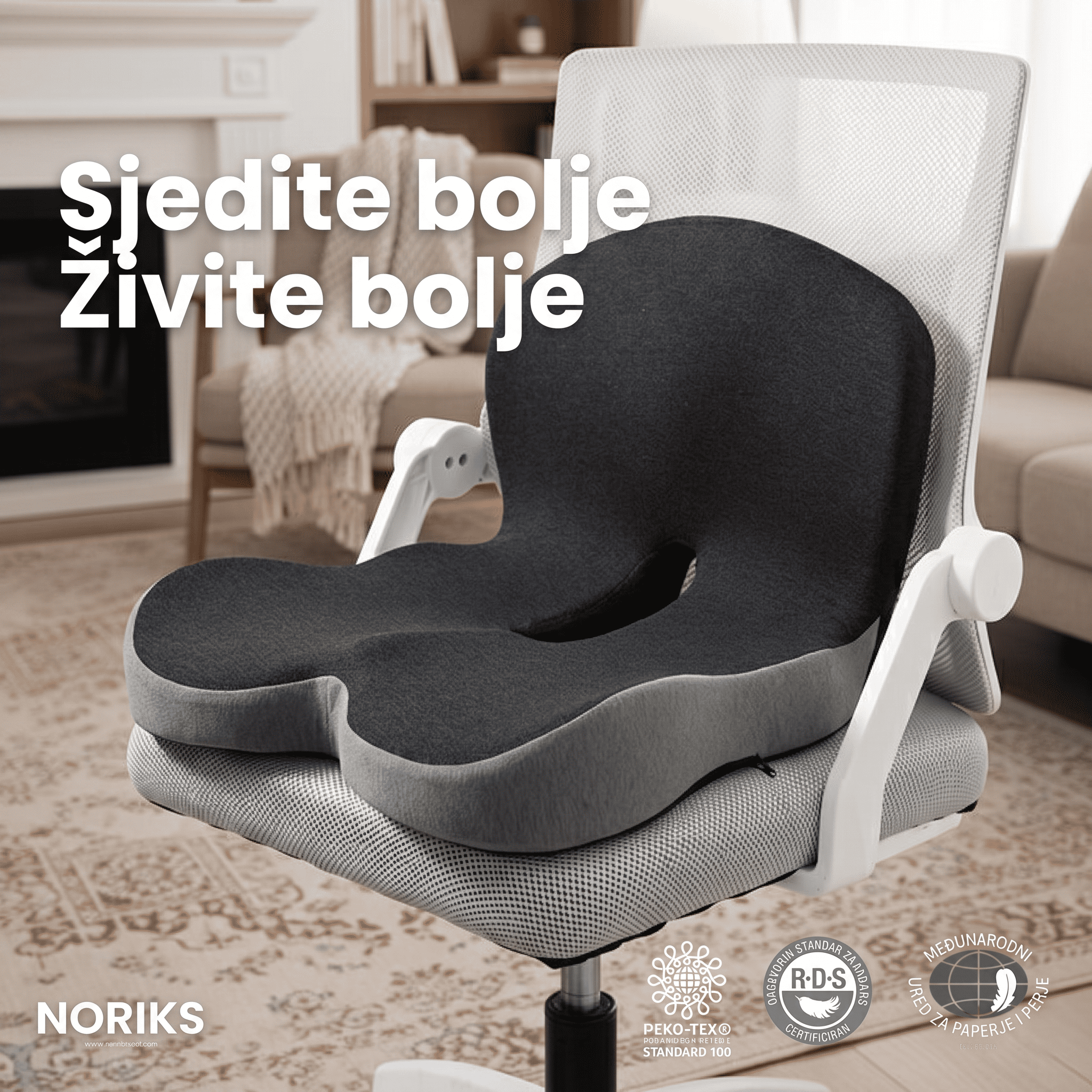 NORIKS ErgoSit — stai mai bine, trăiește mai bine