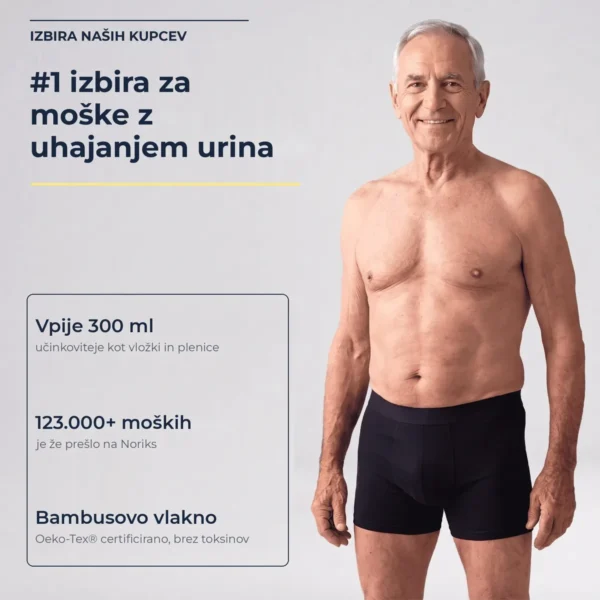 NORIKS PureDry — pralne boksarice za inkontinenco