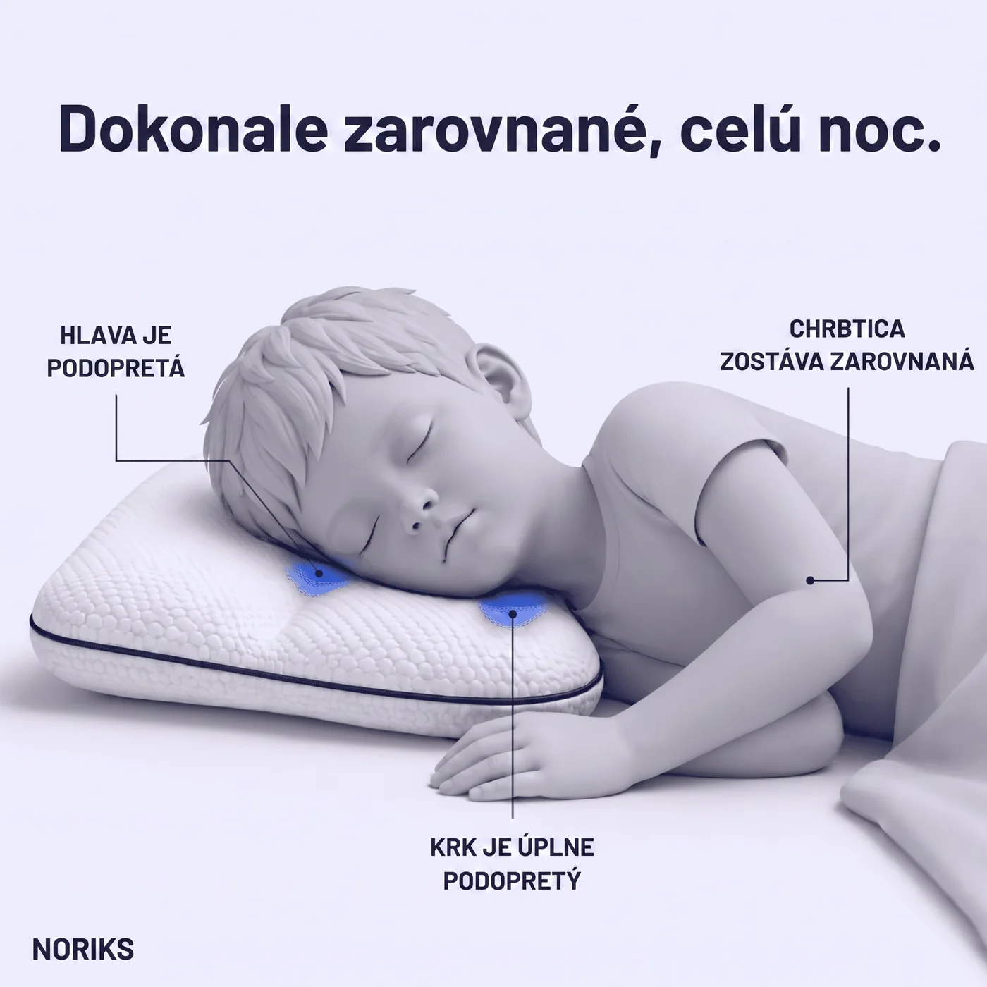 Dokonale zarovnané — hlava, krk a chrbtica počas spánku