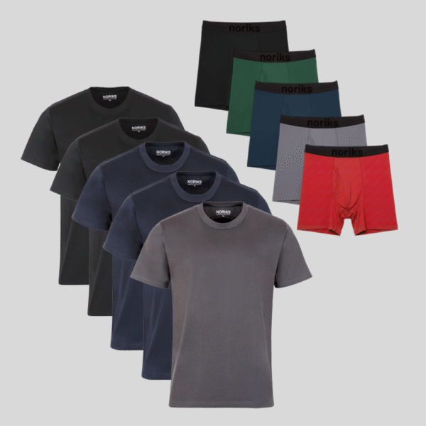 Set: 5 T-shirts + 5 Boxers