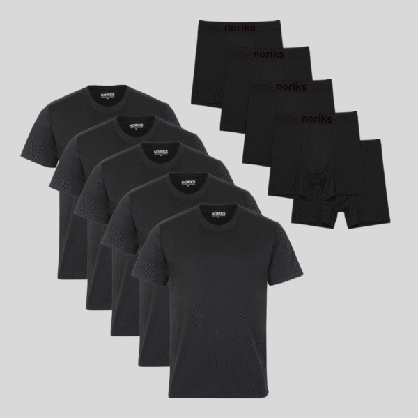 Set: 5 T-shirts + 5 Boxers