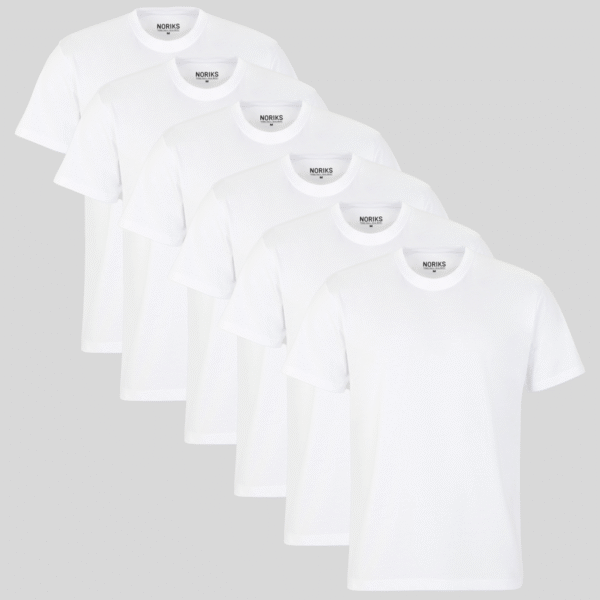 White T-shirts – pack of 6 pcs